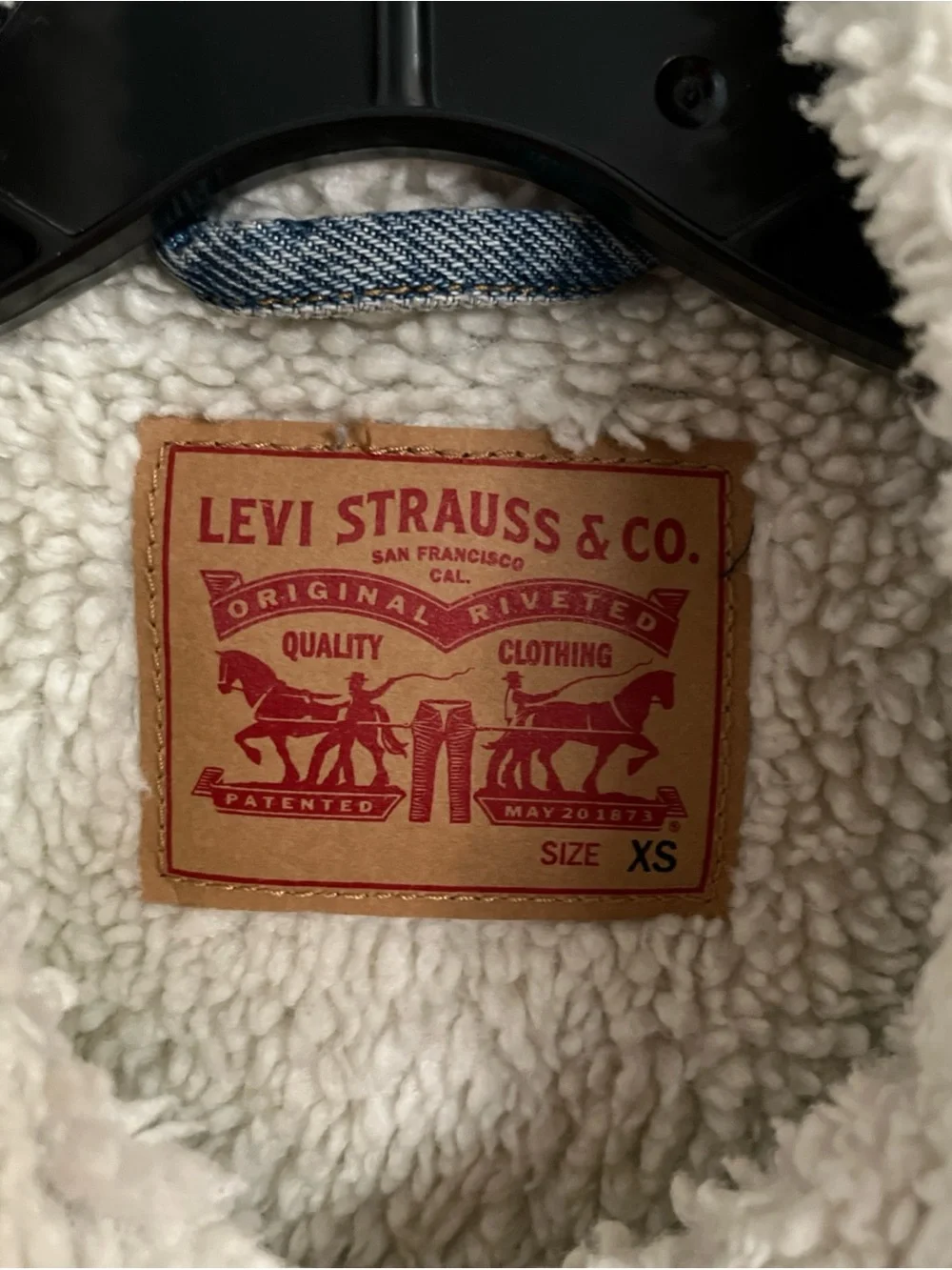 Levi's Light Blue Denim Sherpa-Lined Jacket